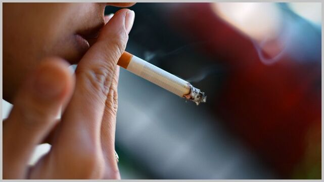le tabagisme comme cause du développement des varices